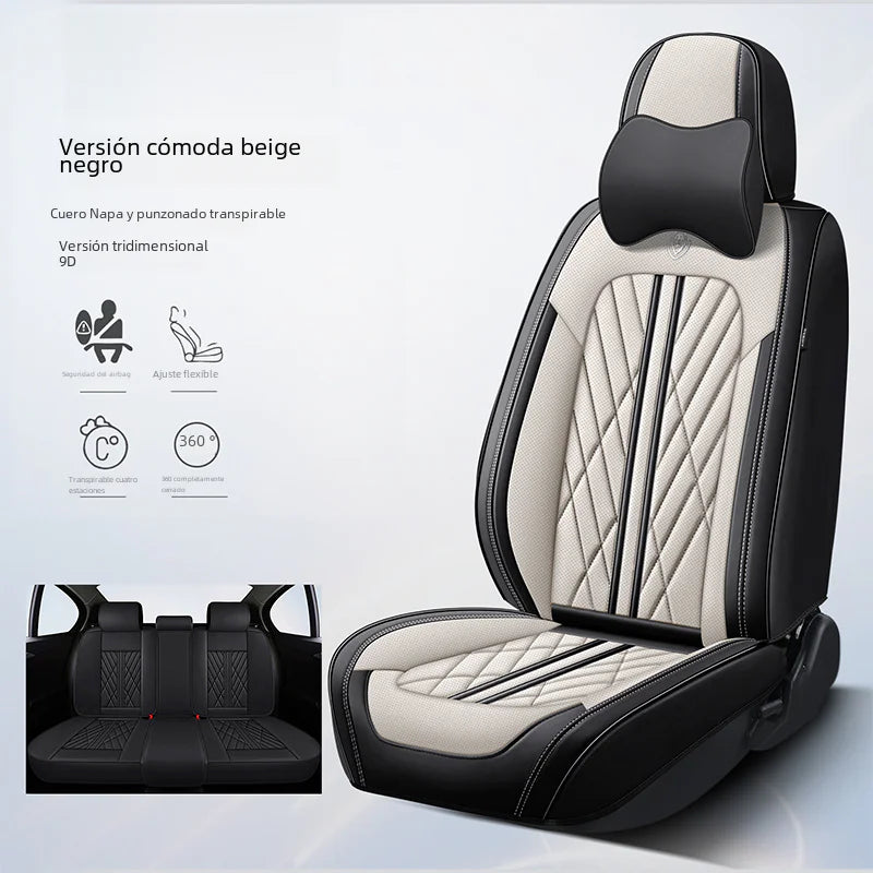 Full Coverage Leather Car Seat Covers for All Seasons