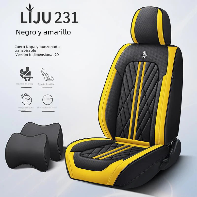 Full Coverage Leather Car Seat Covers for All Seasons