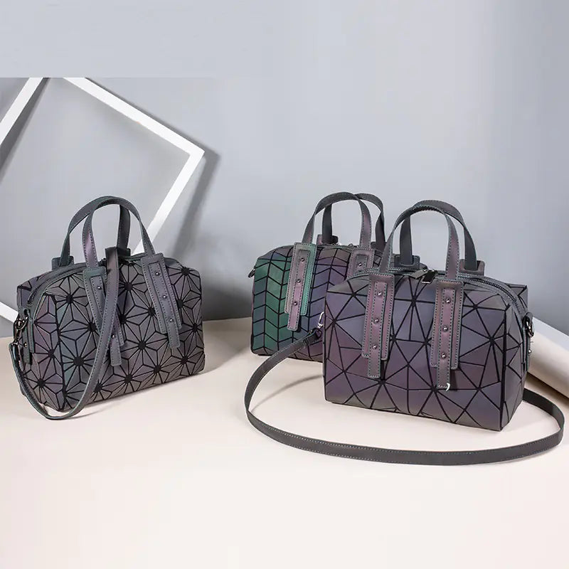 Women's 2020 Boston Bag with Geometric Design