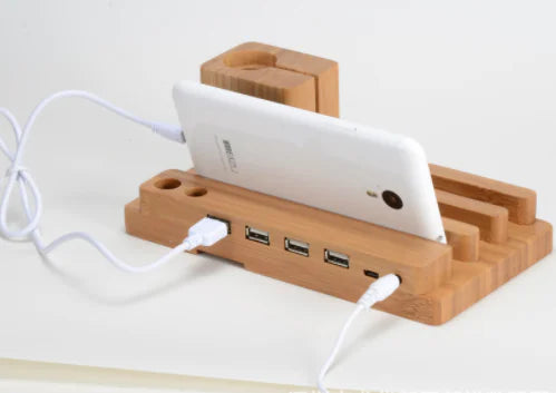 Wooden Stand for iPhone and Multi-Function Tablets