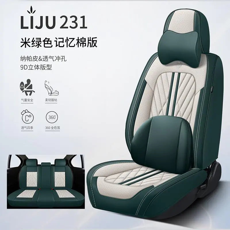 Full Coverage Leather Car Seat Covers for All Seasons