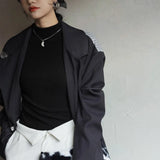 Women's T-shirts Velvet Long Sleeve High Strecth Slim Fit Bottoming Shirts Casual Turtleneck Autumn Winter Warm Inner Knit Shirt