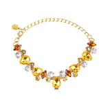 Luxury Gemstone Dog Cat Collar Gold Chain Necklace Fashion Pet Jewelry Accessories Puppy Diamond Collar for Small Medium Dogs