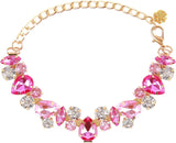 Luxury Gemstone Dog Cat Collar Gold Chain Necklace Fashion Pet Jewelry Accessories Puppy Diamond Collar for Small Medium Dogs