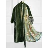 Korean Velvet Large Size Digital Flower Print Dress with Long Sash Sleepwear One Shoulder Polyester Fiber Mini Midi Dress