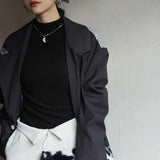 Women's T-shirts Velvet Long Sleeve High Strecth Slim Fit Bottoming Shirts Casual Turtleneck Autumn Winter Warm Inner Knit Shirt