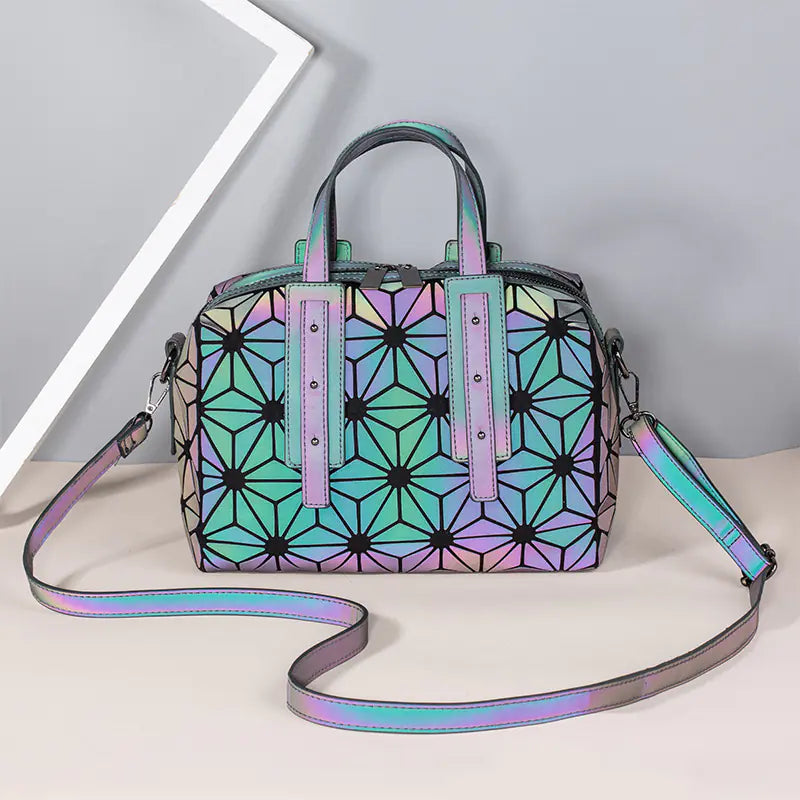 Women's 2020 Boston Bag with Geometric Design