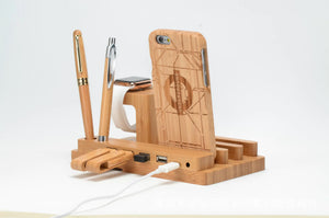 Wooden Stand for iPhone and Multi-Function Tablets