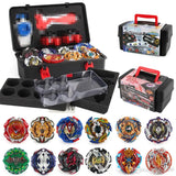Upgraded 17-Piece Exploding Top Toy Set with Storage Box