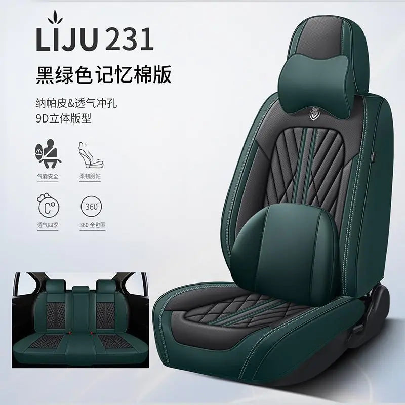 Full Coverage Leather Car Seat Covers for All Seasons