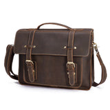 Vintage Genuine Leather Men's Briefcase Bag