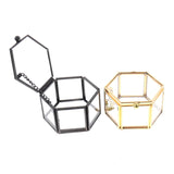 Geometric Transparent Crystal Jewelry Organizer Box