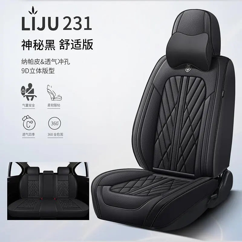 Full Coverage Leather Car Seat Covers for All Seasons